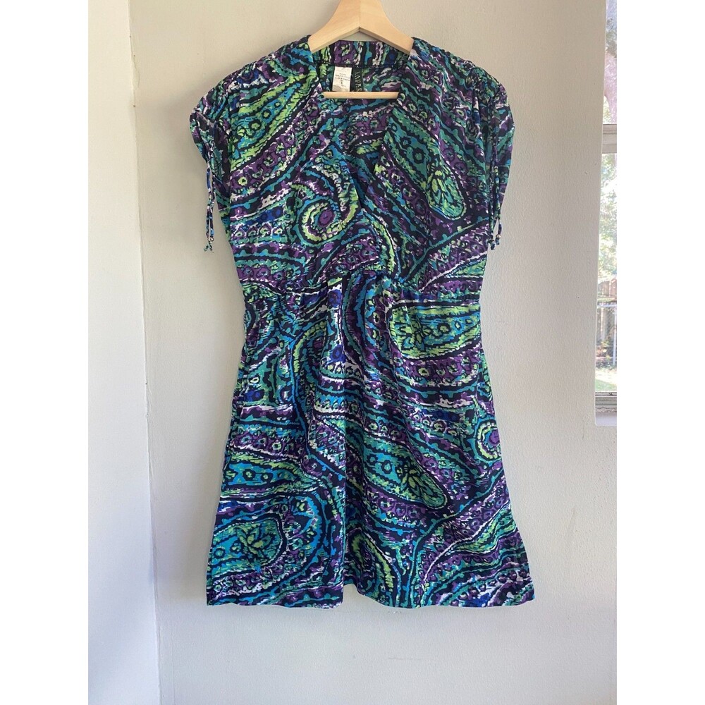 Lauren Ralph Lauren Green Multicolor Paisley Women’s Spring Swim Cover Up Size S